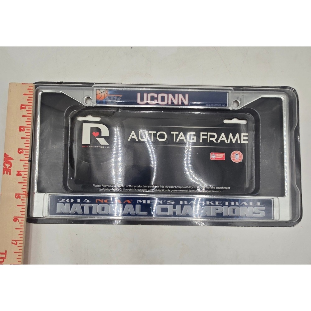 UConn Huskies 2014 NCAA Basketball National Champions License Plate Frame Rico